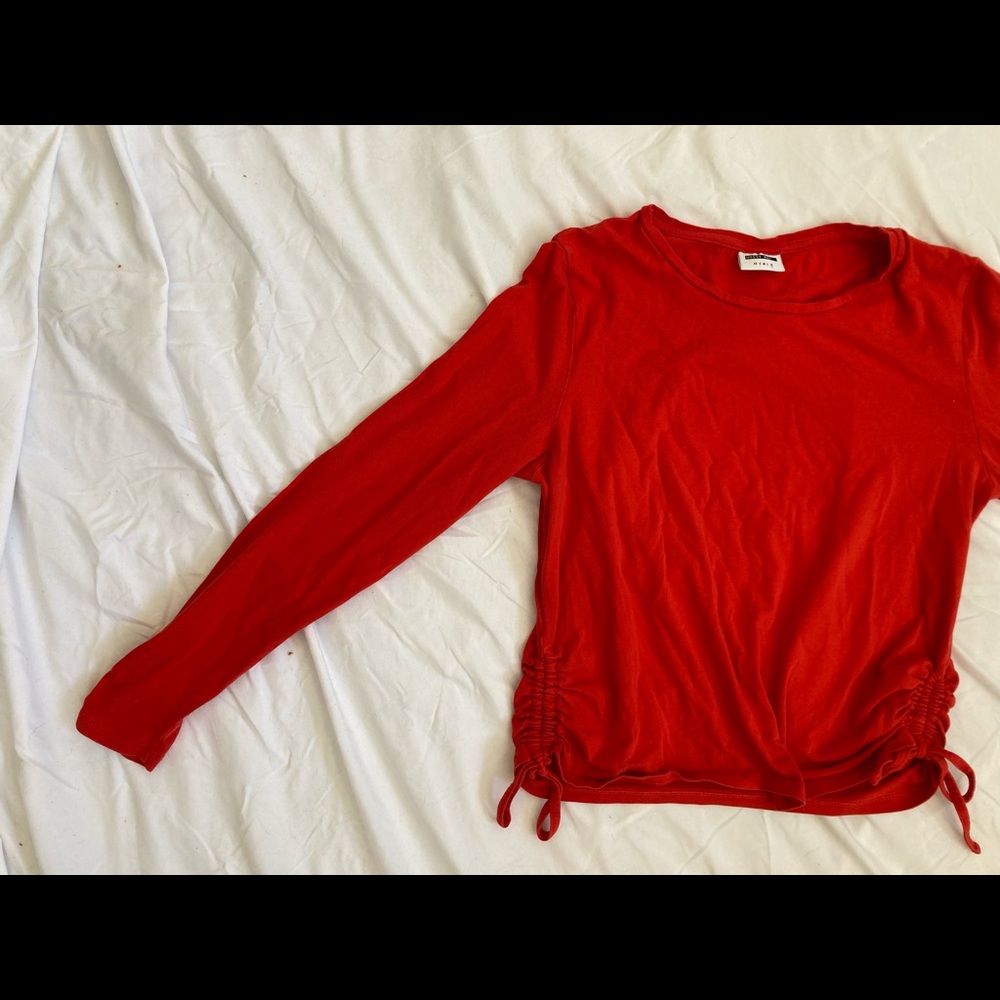 Red Long Sleeve Red Tshirt